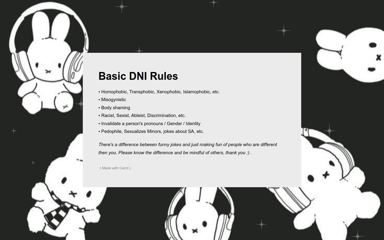 DNI CRITERIA DNI CRITERIA